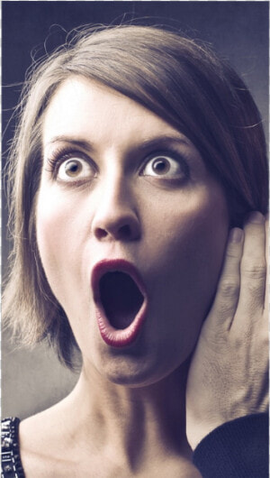 Surprise Girl Openmouth Mouth What Freetoedit   Gossip  HD Png Download