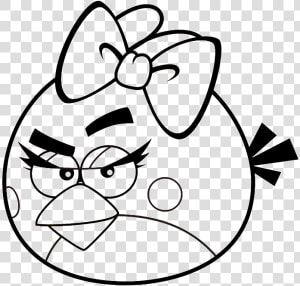 Angry Coloring Page Clipart Easy Coloring Pages For   Angry Birds Coloring Pages For Kids  HD Png Download