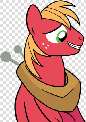 Drawponies  Big Macintosh  Earth Pony  Grin  Nervous    Cartoon  HD Png Download