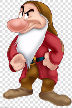 Grumpy Snow White Dopey Seven Dwarfs Bashful   Grumpy From Snow White And The Seven Dwarfs  HD Png Download