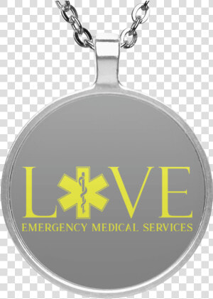 Ems Paramedic emt Circle Necklace Love Class   My Mind Still Talks To You Dragonfly Necklace  HD Png Download