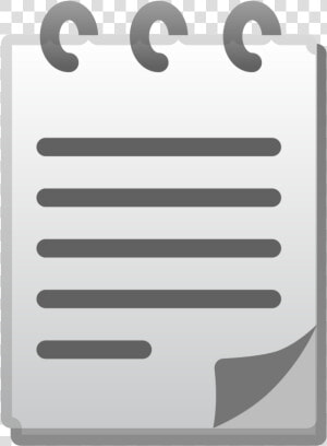 Spiral Notepad Icon   Notepad Grey Icon Png  Transparent Png