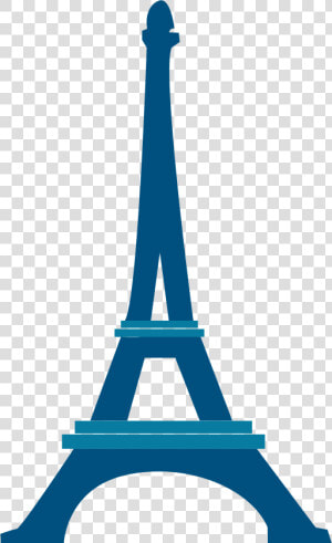 Blue Clipart Eiffel Tower   Tower Eiffel Illustration  HD Png Download