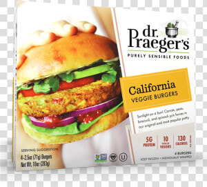 Praeger S California Veggie Burgers Package   Dr Praeger  39 s Veggie Burgers  HD Png Download