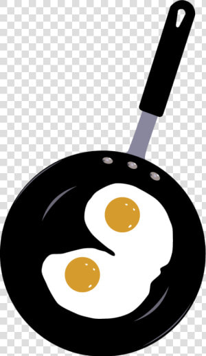 Pan With Fried Eggs   Vector Egg In Pan Png  Transparent Png