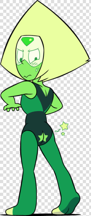 Green Leaf Fictional Character Cartoon Clip Art Standing   Steven Universe Peridot Star  HD Png Download