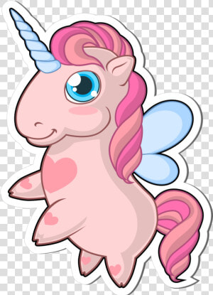 Cute Unicorn Png   Cute Unicorn Sticker Png  Transparent Png