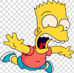  bart  simpson  figure  yellow  flying   Falling Bart Simpson Transparent  HD Png Download