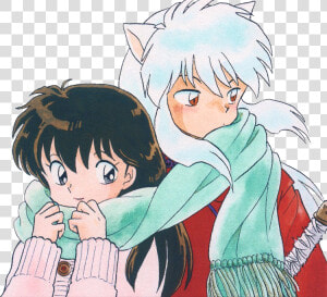 Inuyasha And Kagome Scarf  HD Png Download