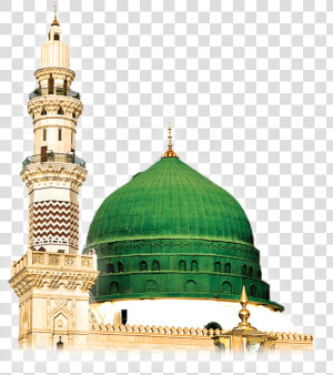 Green Dome Masjid Nabawi  HD Png Download