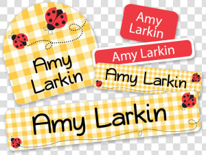 Personalized Ladybug Labels For School  HD Png Download