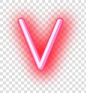 V Letter Png Image   Glowing Neon Letter V  Transparent Png