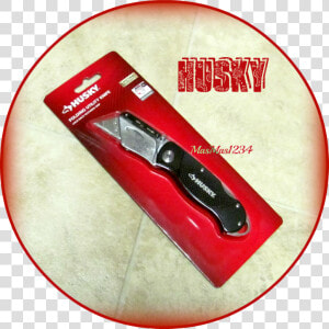 Husky Folding Lock back Utility Knife Folding Design   Blade  HD Png Download