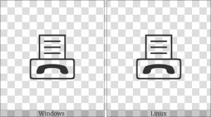 Fax Icon On Various Operating Systems   Fax Icon  HD Png Download