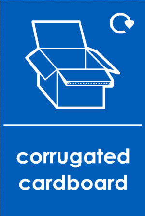 Corrugated Cardboard Waste Recycling Signs   Paper Waste Label  HD Png Download