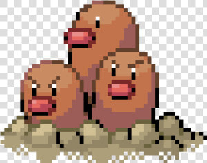 Dugtrio Pixel Art  HD Png Download