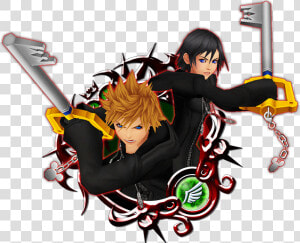 Roxas  amp  Xion   Stained Glass 6 Khux  HD Png Download