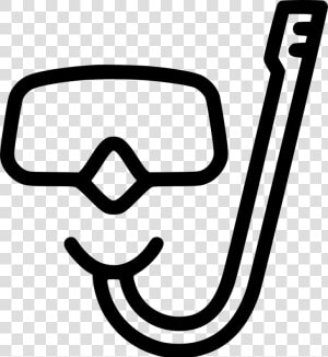 Mask Snorkel   Snorkel Outline  HD Png Download