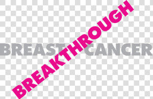 Breakthrough   Outline   Breakthrough Breast Cancer  HD Png Download