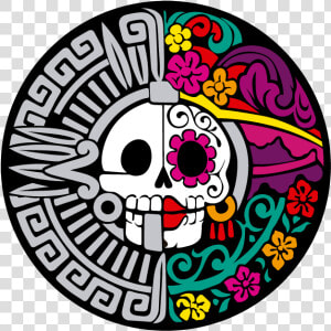 Graphic Library Library Catrina Drawing Colorful   Dia De Muertos Drawing  HD Png Download