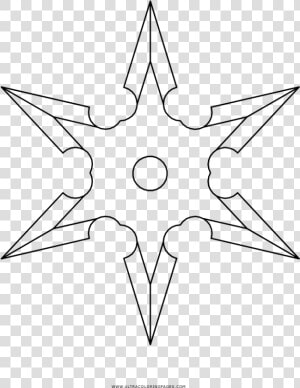 Shuriken Coloring Page   Drawing  HD Png Download