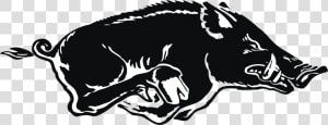 Arkansas Razorbacks Logo Black And White  HD Png Download