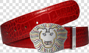 John Daly Crocodile Leather Belt In Red   Belt  HD Png Download