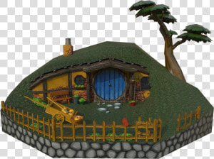 Hobbit Hole Png   Low Poly Hobbit House  Transparent Png