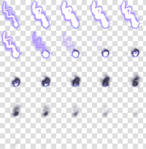 Animation Thunder Light   Game Sprite Sheet Thunder  HD Png Download