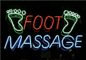 Foot Massage Neon Sign   Neon Sign  HD Png Download