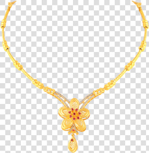 Gold Necklace   16 Gram Gold Necklace Designs  HD Png Download