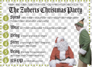 5th Annual Zubert S Christmas Party  HD Png Download