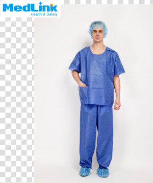 Disposable Uniforms Medical Nonwoven Scrubs   Standing  HD Png Download