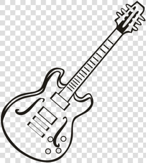 Guitar  Music  Instrument Music  Notes  Vector Drawing   Bass Guitar  HD Png Download