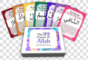 99 Names Of Allah Cards  HD Png Download