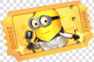 Gold Ticket Png   Golden Ticket Minion Rush  Transparent Png