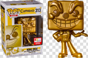 Cuphead King Dice Gold Pop Vinyl Figure   Funko Pop King Dice Gold  HD Png Download