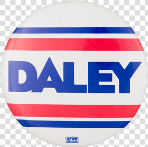 Daley Red And Blue Stripes Chicago Button Museum   Oval  HD Png Download