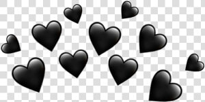  heart  crown  heartcrown  black  blackheart🖤   Heart  HD Png Download