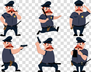 Clip Art Icon Group Transprent Png   Policeman Car Cartoon Png  Transparent Png