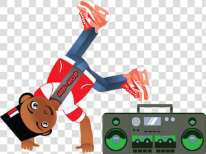 Hip Hop B Boy Cartoon Character Children S Book  HD Png Download