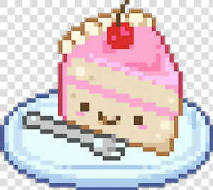 Pastry Drawing Food   Pixel Cake Gif Transparent  HD Png Download