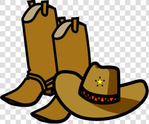 Cowboy Boots Clip Art Transparent   Cowboy Boot And Hat Clipart  HD Png Download