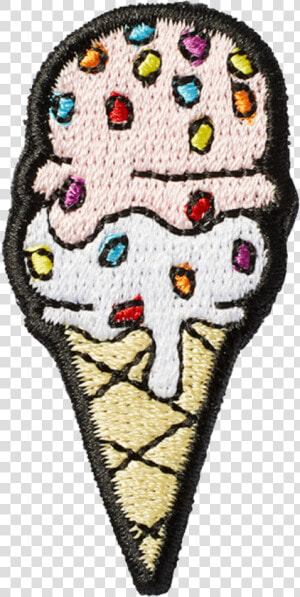 Ice Cream Scoop Sticker Patch   Icecream Patch Png  Transparent Png