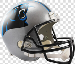 Carolina Panthers Replica Vsr4 Full Size Helmet   Carolina Panthers Helmet  HD Png Download