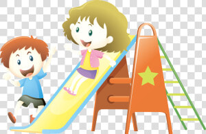 Child Playground Slide Illustration   Gif Juego Png  Transparent Png