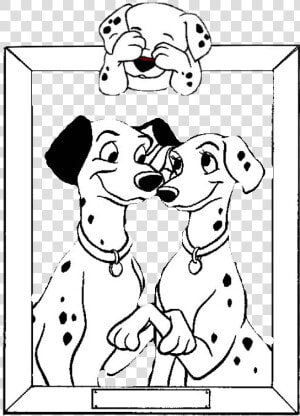 Photo 101 Dalmatians Coloring Pages  HD Png Download