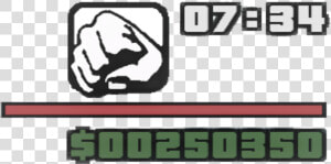 Gta San Andreas Health Icon   Png Download   Gta San Andreas Minus Money  Transparent Png