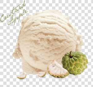 Custard Apple Ice Cream Scoop  HD Png Download