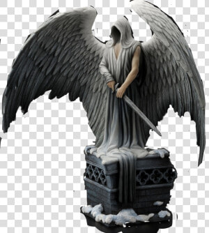  angel  guardian  guardianangel  archangel  statue   Guardian Angel Gothic Angel Statue  HD Png Download